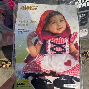Spirit Red and White Riding Hood Costume for Kids